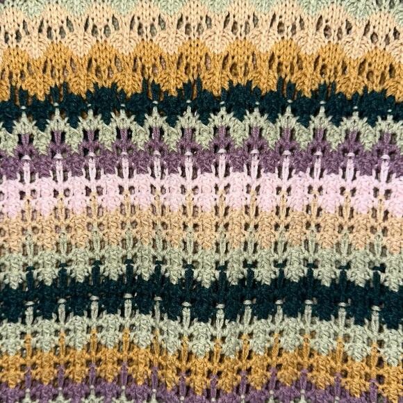 NWT Universal Thread Crochet Knit Green Multi Striped Sleeveless Top Size XXL - Picture 11 of 13